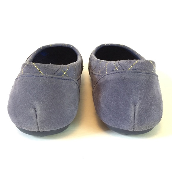 Lands’ End Flats Blue Suede Leather 7 M - Picture 5 of 8